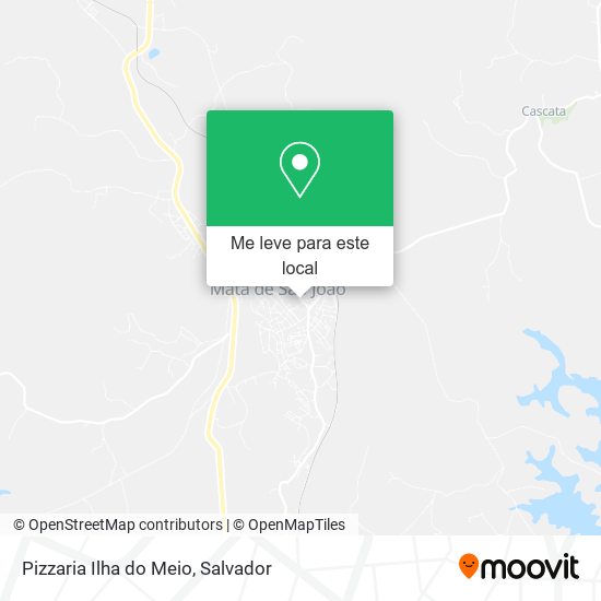 Pizzaria Ilha do Meio mapa