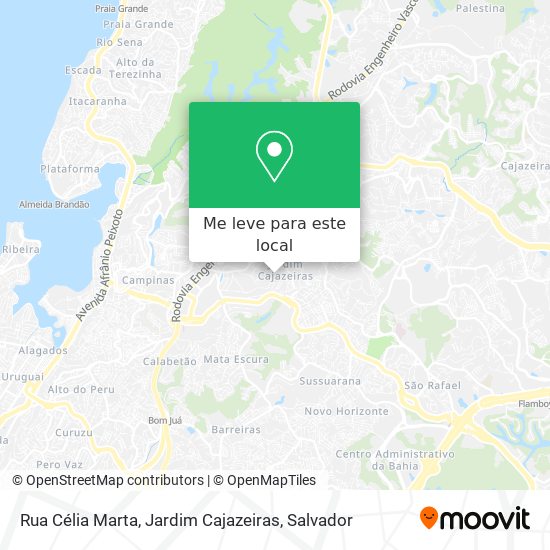 Rua Célia Marta, Jardim Cajazeiras mapa