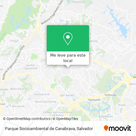 Parque Socioambiental de Canabrava mapa