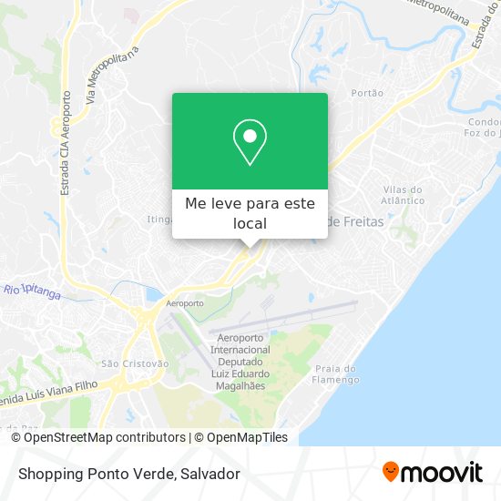 Shopping Ponto Verde mapa