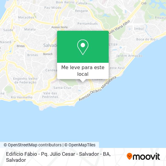 Edifício Fábio - Pq. Júlio Cesar - Salvador - BA mapa