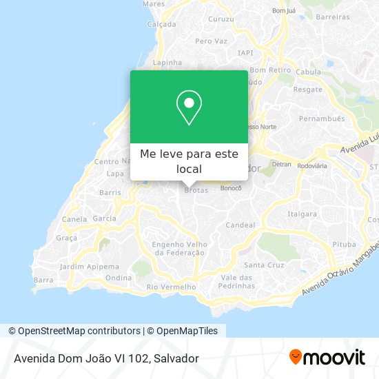 Avenida Dom João VI 102 mapa