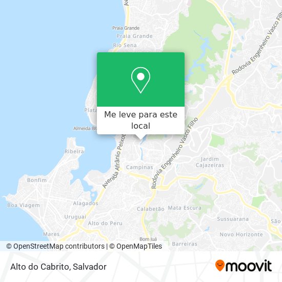 Alto do Cabrito mapa