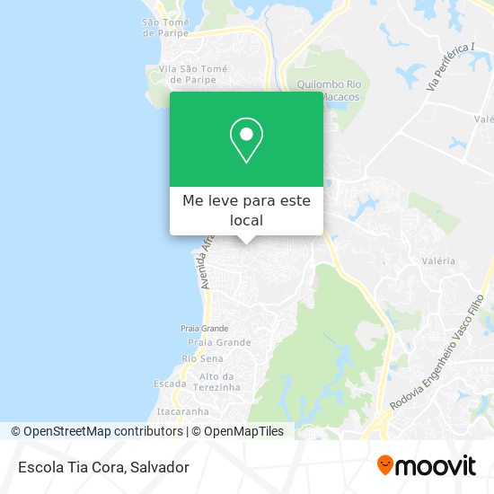 Escola Tia Cora mapa
