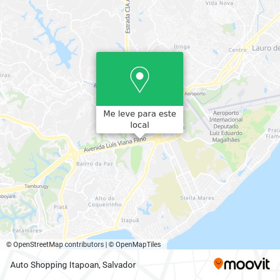 Auto Shopping Itapoan mapa
