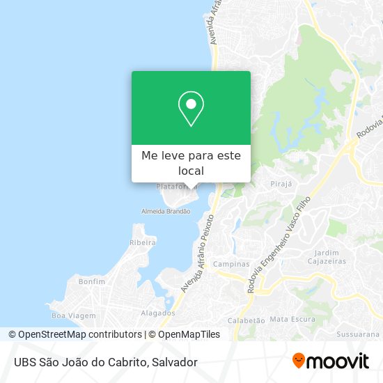 UBS São João do Cabrito mapa