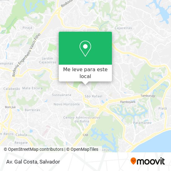 Av. Gal Costa mapa