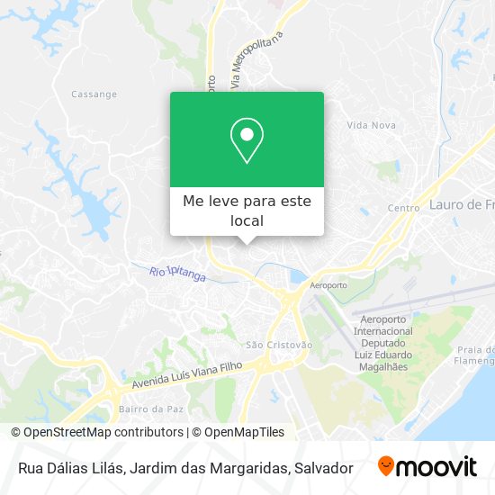 Rua Dálias Lilás, Jardim das Margaridas mapa