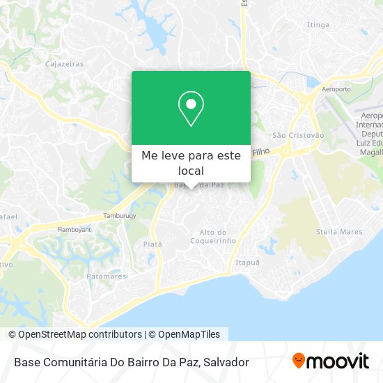 Base Comunitária Do Bairro Da Paz mapa