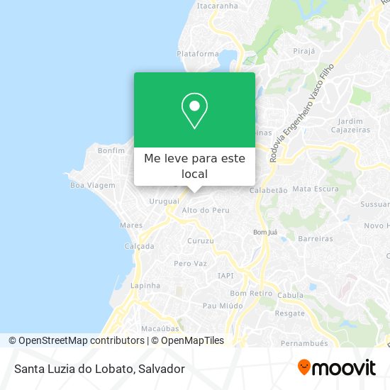 Santa Luzia do Lobato mapa