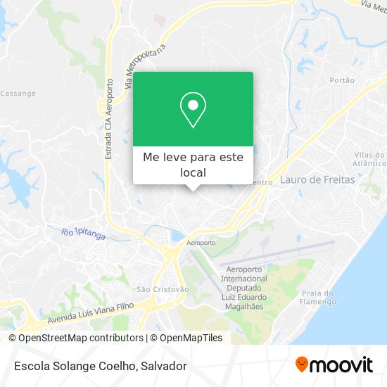 Escola Solange Coelho mapa