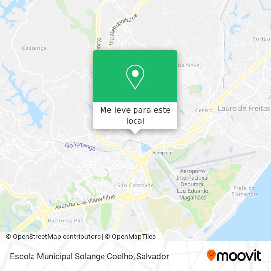 Escola Municipal Solange Coelho mapa