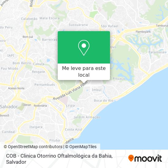 COB - Clinica Otorrino Oftalmológica da Bahia mapa