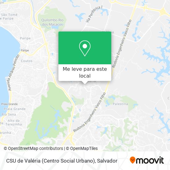 CSU de Valéria (Centro Social Urbano) mapa