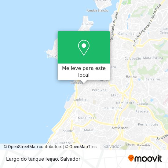 Largo do tanque feijao mapa