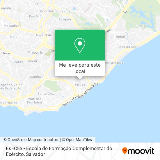 EsFCEx - Escola de Formação Complementar do Exército mapa