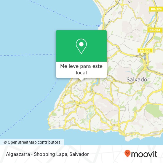 Algaszarra - Shopping Lapa mapa