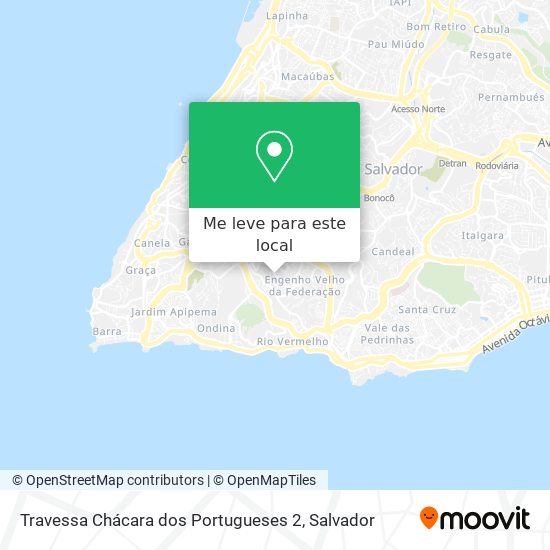 Travessa Chácara dos Portugueses 2 mapa