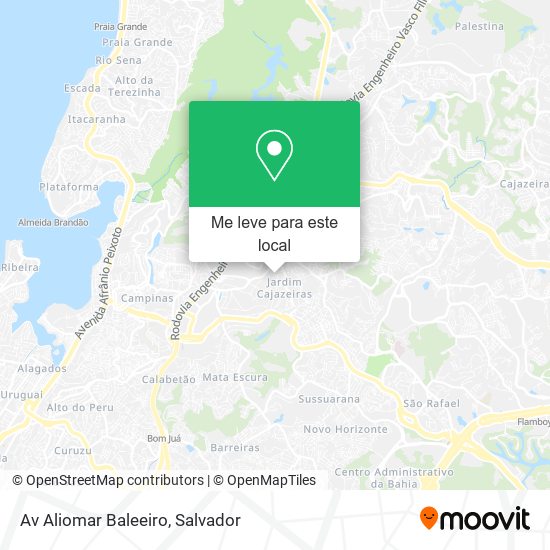 Av Aliomar Baleeiro mapa