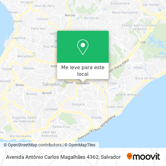 Avenida Antônio Carlos Magalhães 4362 mapa