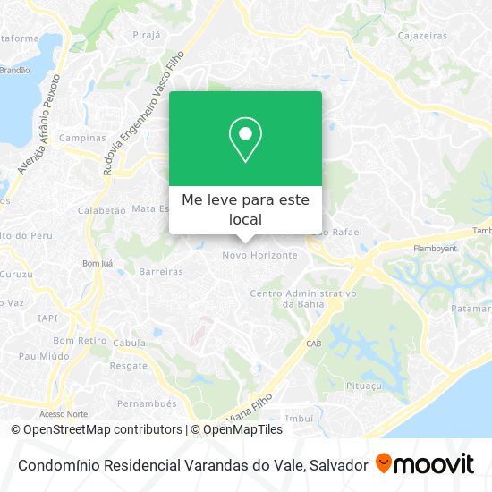 Condomínio Residencial Varandas do Vale mapa