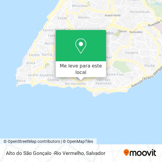 Alto do São Gonçalo -Rio Vermelho mapa