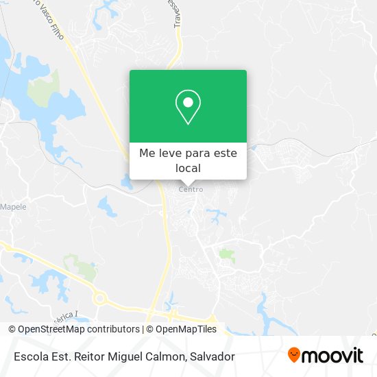 Escola Est. Reitor Miguel Calmon mapa