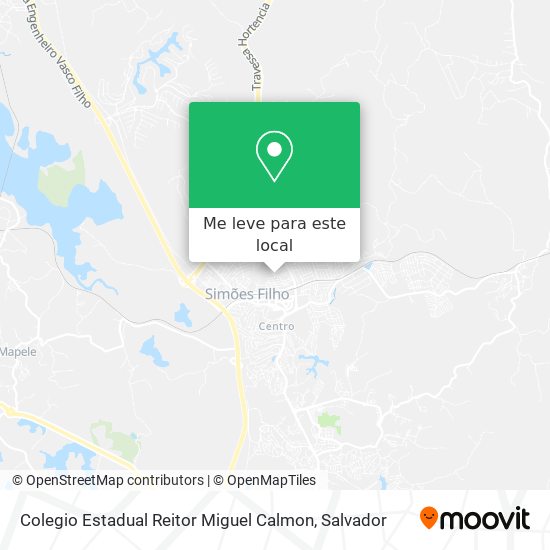 Colegio Estadual Reitor Miguel Calmon mapa