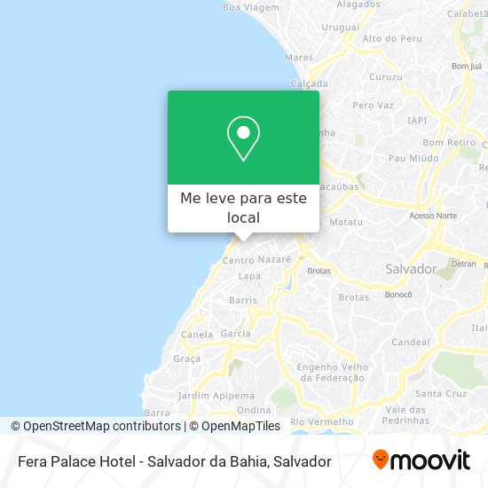 Fera Palace Hotel - Salvador da Bahia mapa