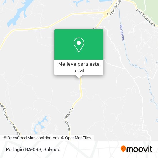 Pedágio BA-093 mapa