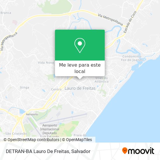 DETRAN-BA Lauro De Freitas mapa