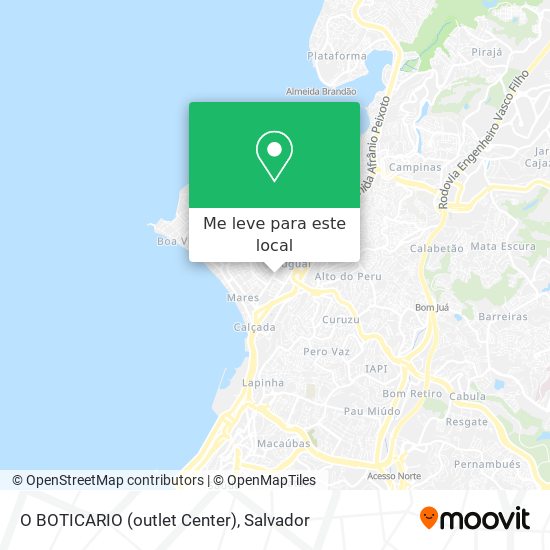 O BOTICARIO (outlet Center) mapa