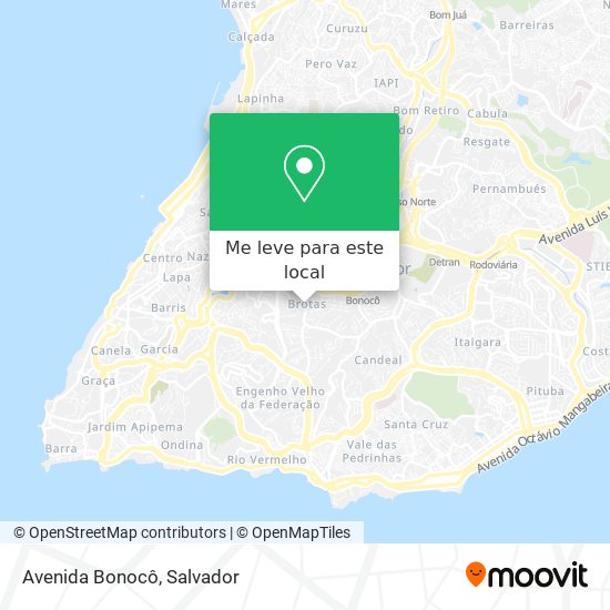 Avenida Bonocô mapa
