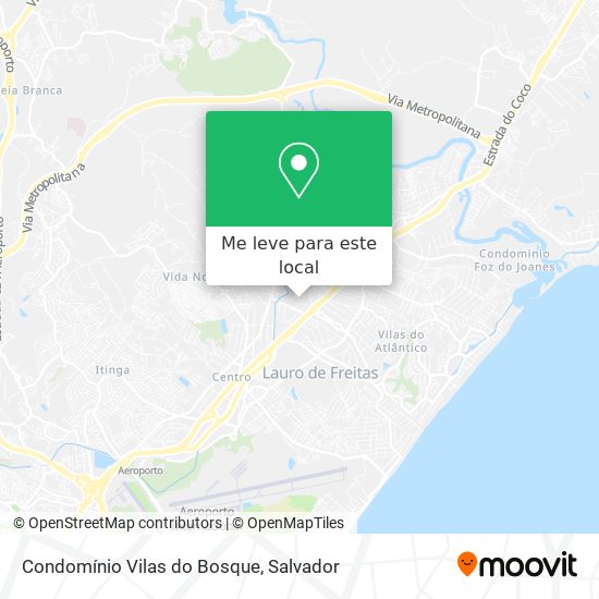 Condomínio Vilas do Bosque mapa