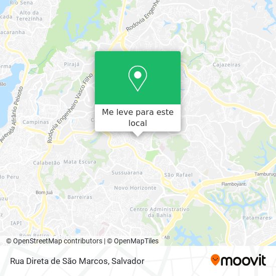 Rua Direta de São Marcos mapa