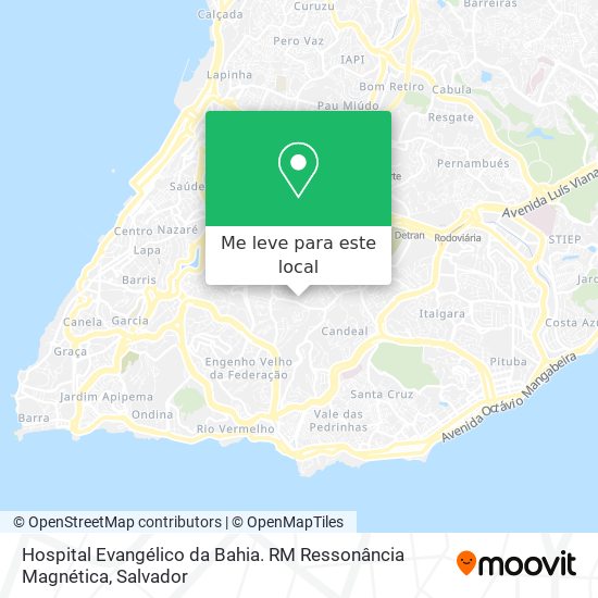 Hospital Evangélico da Bahia. RM Ressonância Magnética mapa