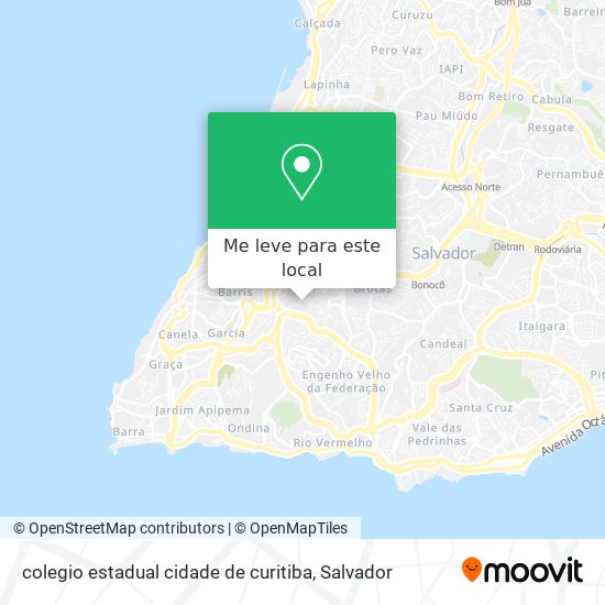 colegio estadual cidade de curitiba mapa