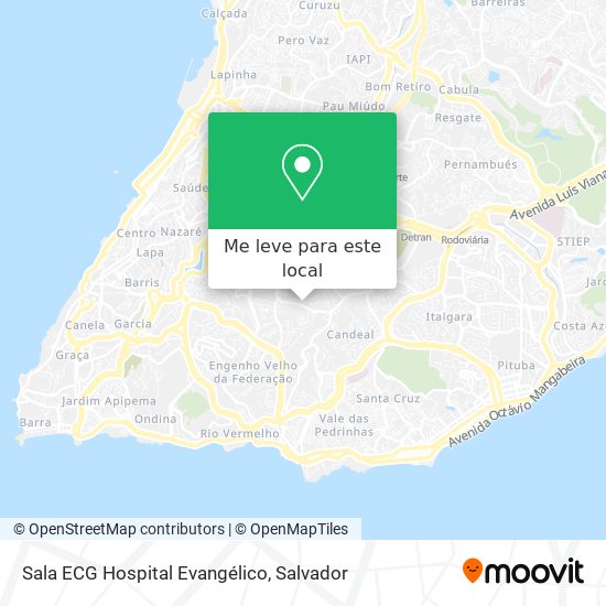 Sala ECG Hospital Evangélico mapa