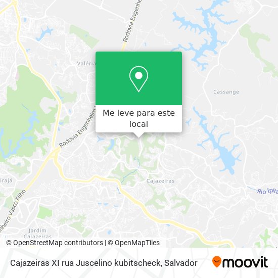 Cajazeiras XI rua Juscelino kubitscheck mapa