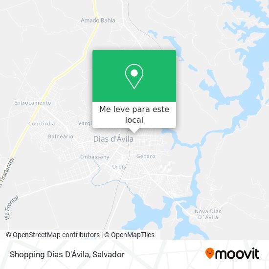 Shopping Dias D'Ávila mapa