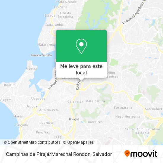 Campinas de Pirajá / Marechal Rondon mapa
