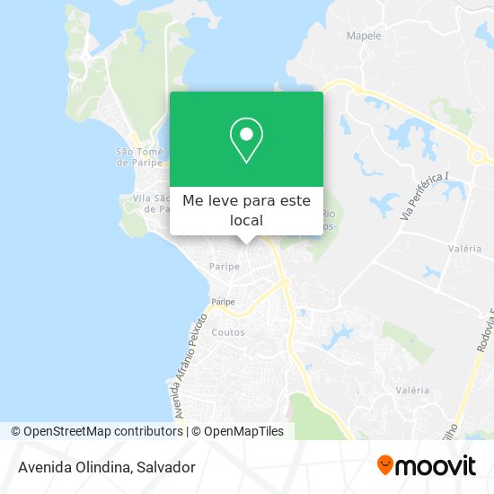 Avenida Olindina mapa