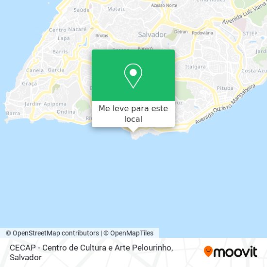 CECAP - Centro de Cultura e Arte Pelourinho mapa