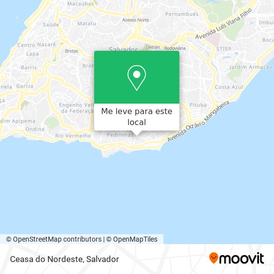Ceasa do Nordeste mapa