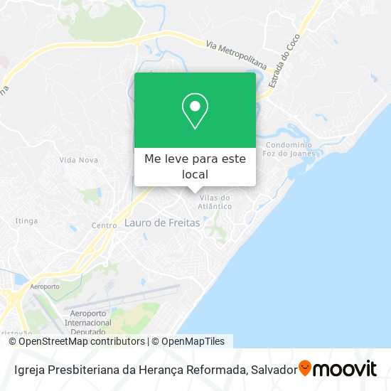 Igreja Presbiteriana da Herança Reformada mapa