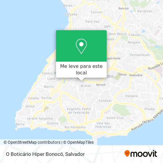 O Boticário Hiper Bonocô mapa