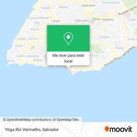 Yôga Rio Vermelho mapa