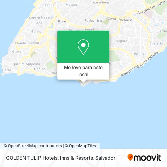 GOLDEN TULIP Hotels, Inns & Resorts mapa