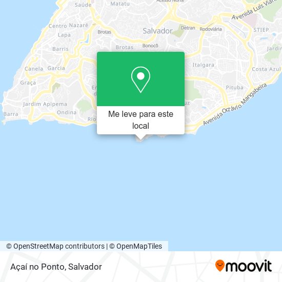 Açaí no Ponto mapa