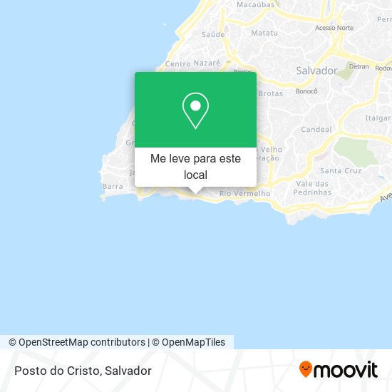 Posto do Cristo mapa